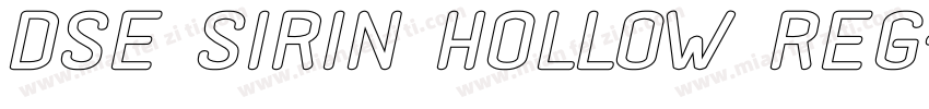 DSE SiRin Hollow Reg字体转换